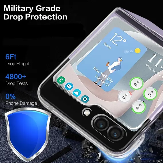 SAMSUNG Z FLIP8 TRANSPARENT CASE