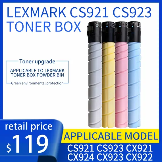 LEXMARK CS921 CS923 CX920 CX921 CX922 CX923 CX924 Black Toner 18.5k
