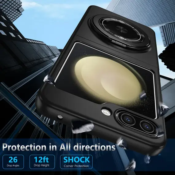 SAMSUNG Z FLIP8 MAGNETIC SMART WALLPAPER COVER BLACK