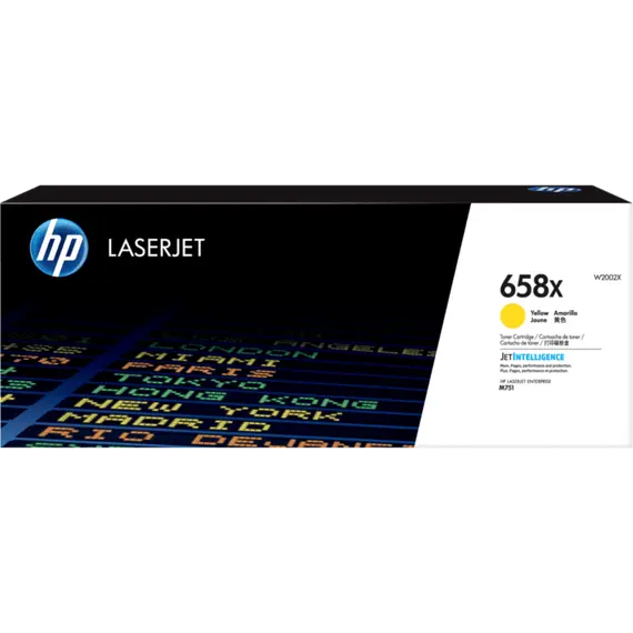 HP 658X Yellow LaserJet Toner Cartridge