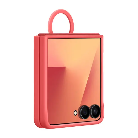 SAMSUNG Capa de Silicone com Anel B7 FLIP 7 Vermelho
