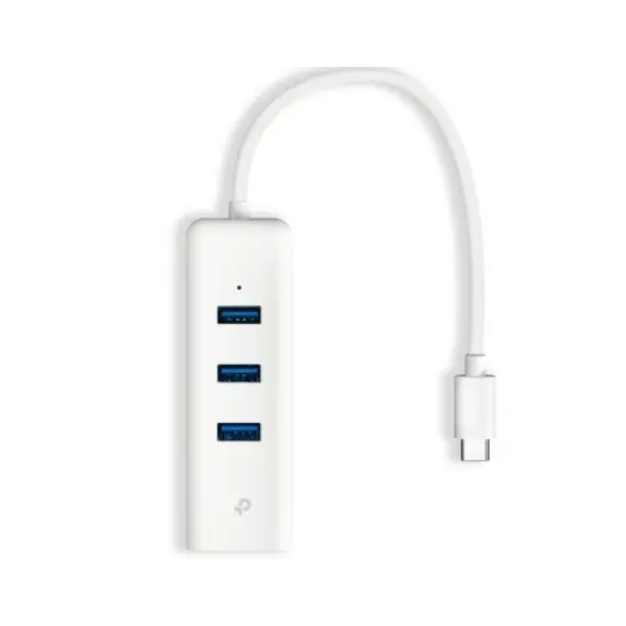 TP-LINK UE330C USB 3.0 Type-C to Gigabit Ethernet Network Adapter with 3-Port USB 3.0 Type-A Hub