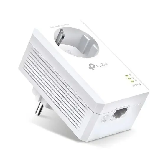 TP-LINK TL-PA7017P Powerline AV1000 Adapter Gigabit RJ45 Passthrough Powerline Adapter 1 Unit