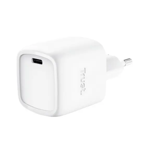TRUST MAXO 30-watt GaN universal USB-C power adapter smartphone tablet 1 port White