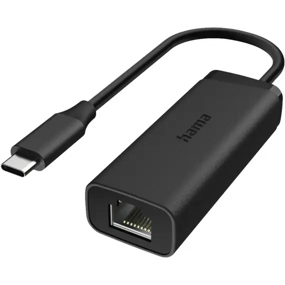 HAMA USB-C Plug - LAN/Ethernet Socket 2.5 Gigabit Ethernet