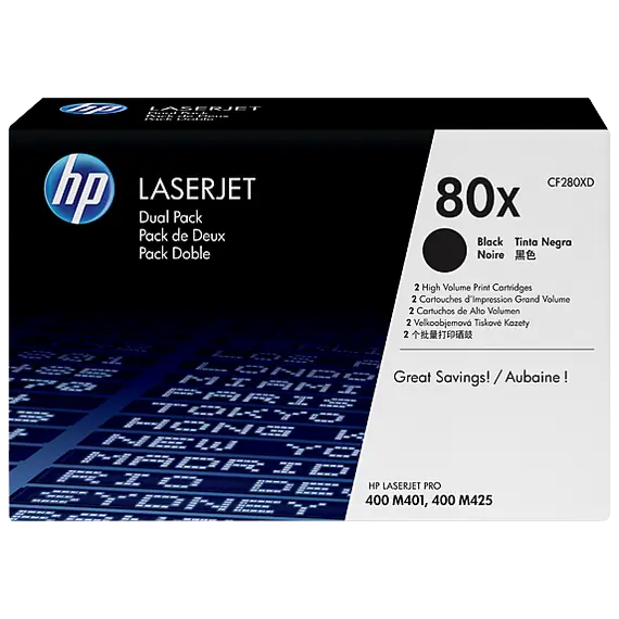 HP original Toner cartridge CF280XD black high capacity 2 x 6.900 pages 2-pack