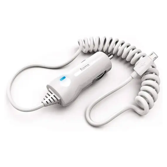 HAMA Lightning Car Charger 2.4A white