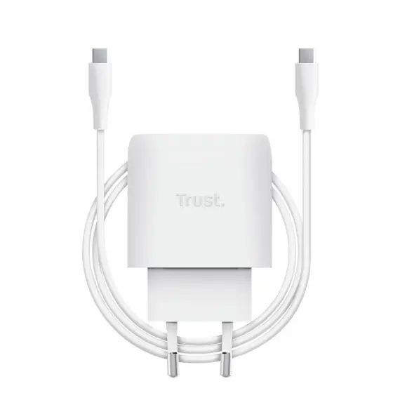 TRUST MAXO 45-watt universal USB-C power adapter 1 port APPLE version White + cable