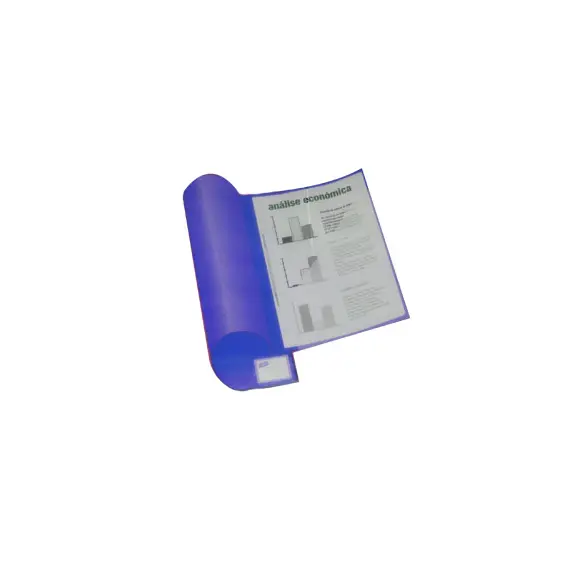 Classificador Capa Transparente Azul 10un - Marca 320 | Loja BluePixel