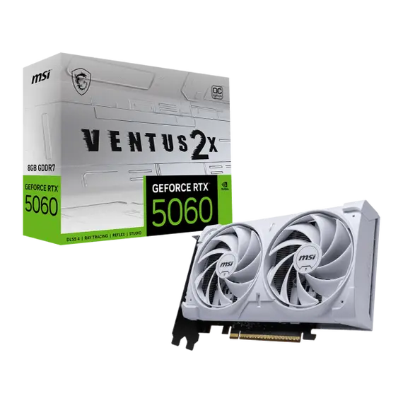 MSI GeForce RTX 5060 8G VENTUS 2X OC WHITE