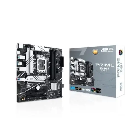 Placa Base Asus Prime B760M-A-CSM Socket 1700/ DDR5/ PCIe 4.0/ Micro ATX