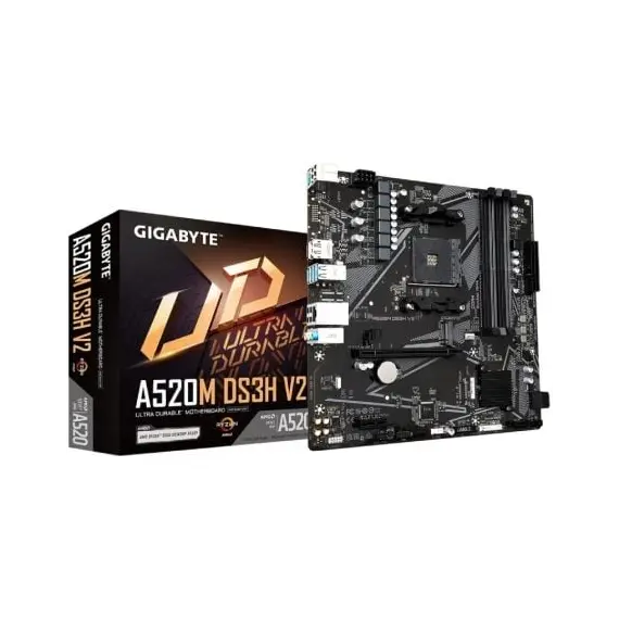 Placa Base Gigabyte A520M DS3H V2 Socket AM4/ DDR4/ PCIe 3.0/ Micro ATX