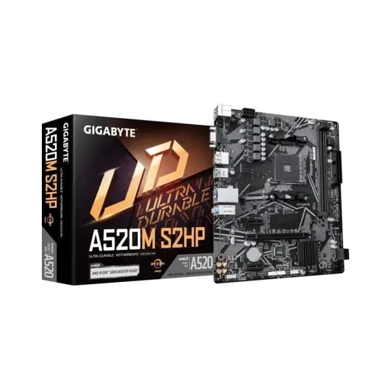 Placa Base Gigabyte A520M S2HP Socket AM4/ DDR4/ PCIe 3.0/ Micro ATX
