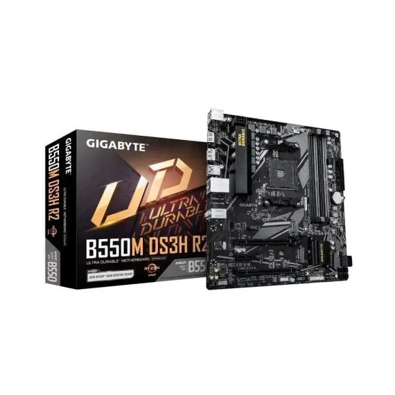 Placa Base Gigabyte B550M DS3H R2 Socket AM4/ DDR4/ PCIe 4.0/ Micro ATX
