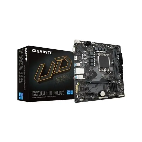 Placa Base Gigabyte B760M H DDR4 Socket 1700/ DDR4/ PCIe 4.0/ Micro ATX
