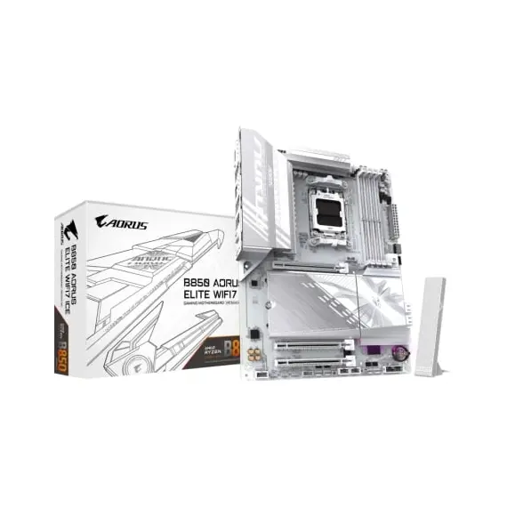 Placa Base Gigabyte B850 AORUS ELITE WIFI7 ICE Socket AM5/ DDR5/ PCIe 5.0