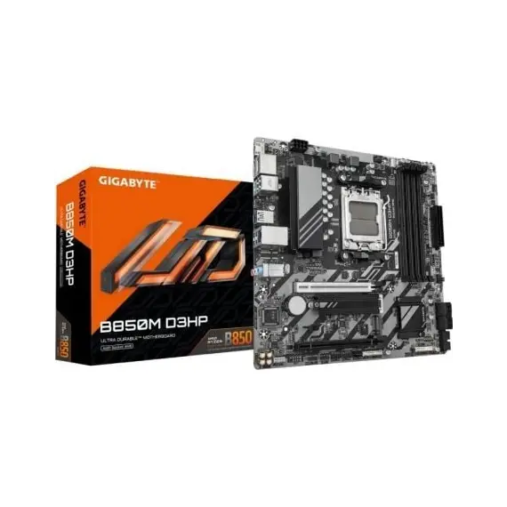 Placa Base Gigabyte B850M D3HP/ Socket AM5/ DDR5/ PCIe 5.0/ Micro ATX