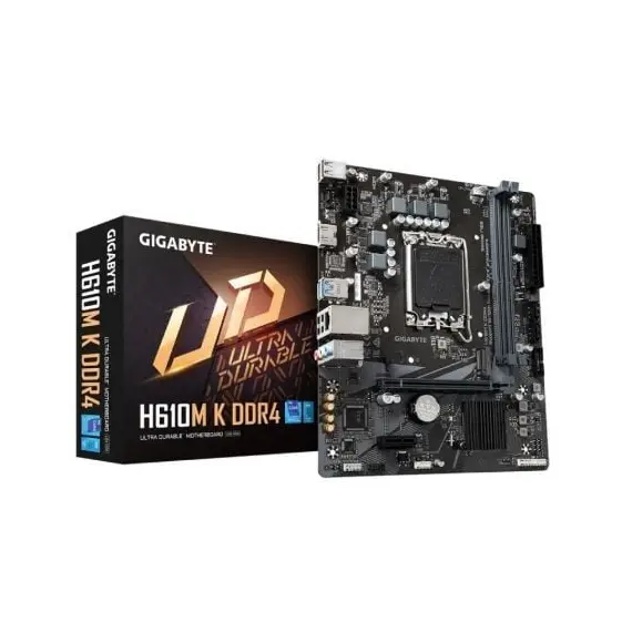 Placa Base Gigabyte H610M K DDR4 Socket 1700/ DDR4/ PCIe 4.0/ Micro ATX