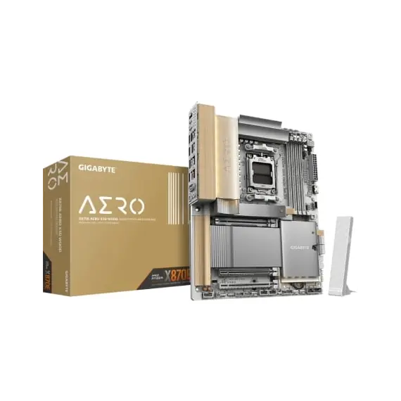 Placa Base Gigabyte X870E AERO X3D WOOD Socket AM5/ DDR5/ PCIe 5.0