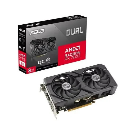 Tarjeta Gráfica Asus Dual Radeon RX 7600 EVO OC/ 8GB GDDR6
