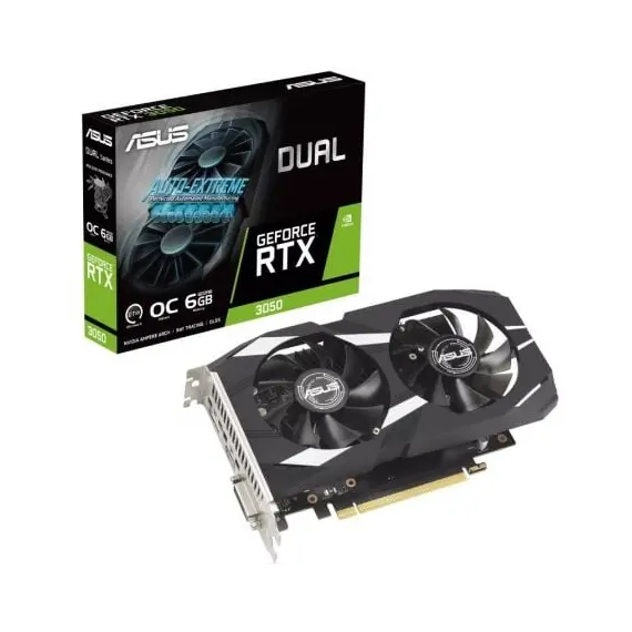 Tarjeta Gráfica Asus Dual GeForce RTX 3050 OC Edition/ 6GB GDDR6
