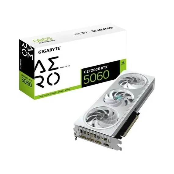 Tarjeta Gráfica Gigabyte GeForce RTX 5060 Aero OC/ 8GB GDDR7