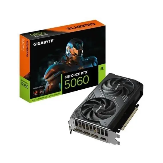 Tarjeta Gráfica Gigabyte GeForce RTX 5060 WindForce Max OC/ 8GB GDDR7