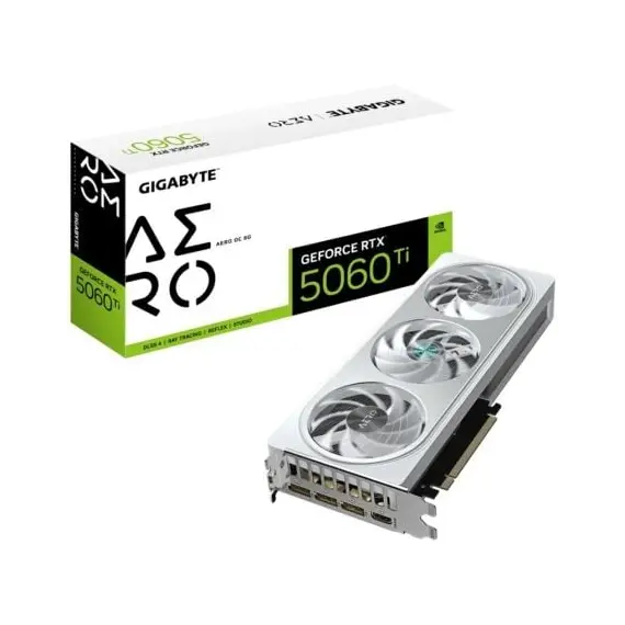 Tarjeta Gráfica Gigabyte GeForce RTX 5060 Ti AERO OC/ 8GB GDDR7