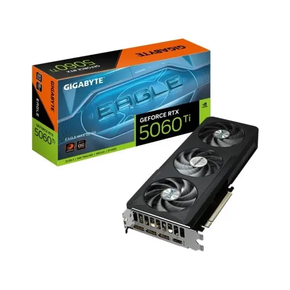 Tarjeta Gráfica Gigabyte GeForce RTX 5060 Ti EAGLE MAX OC/ 8GB GDDR7