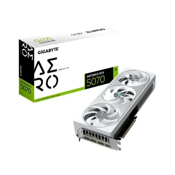 Tarjeta Gráfica Gigabyte GeForce RTX 5070 AERO OC/ 12GB GDDR7