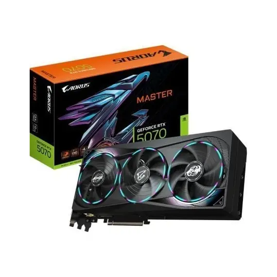 Tarjeta Gráfica Gigabyte AORUS GeForce RTX 5070 Master/ 12GB GDDR7