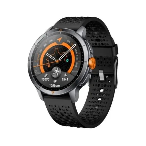 Smartwatch Qubo SMT-500AGP/ Notificações/ Frequência Cardíaca/ GPS/ Negro