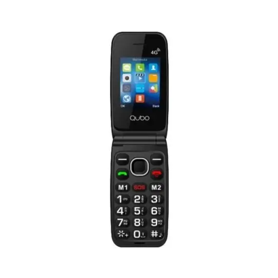 Teléfono Móvil Qubo NEO2 NW BK 4G para Personas Mayores/ Negro