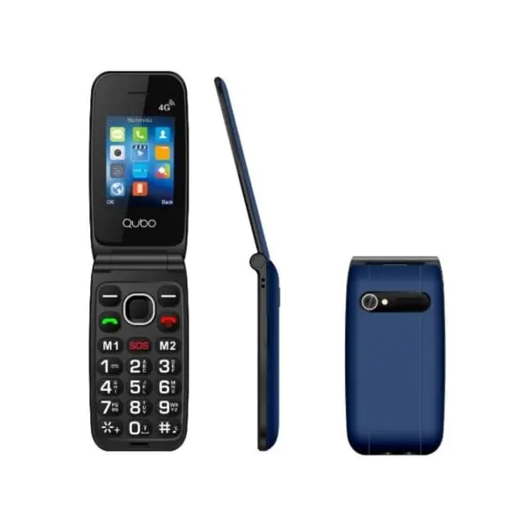 Teléfono Móvil Qubo NEONW-BL 4G para Personas Mayores/ Azul