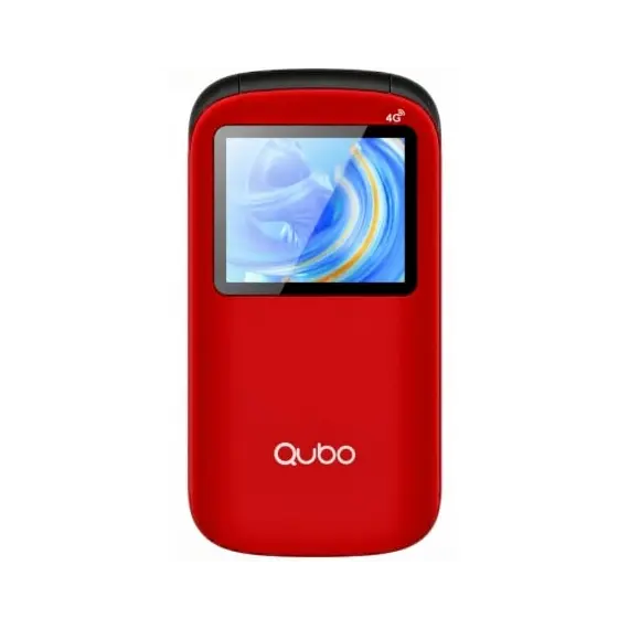Teléfono Móvil Qubo P-190RD 4G para Personas Mayores/ Rojo