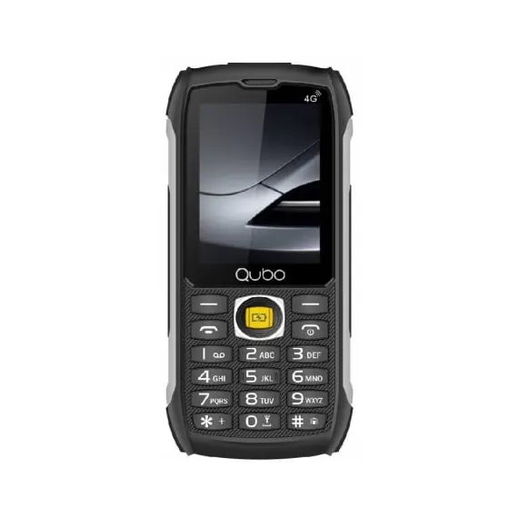 Teléfono Móvil Rugerizado Qubo ST-002 para Personas Mayores/ Negro