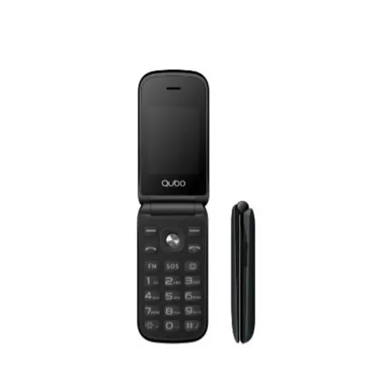 Teléfono Móvil Qubo X-209 4G para Personas Mayores/ Negro
