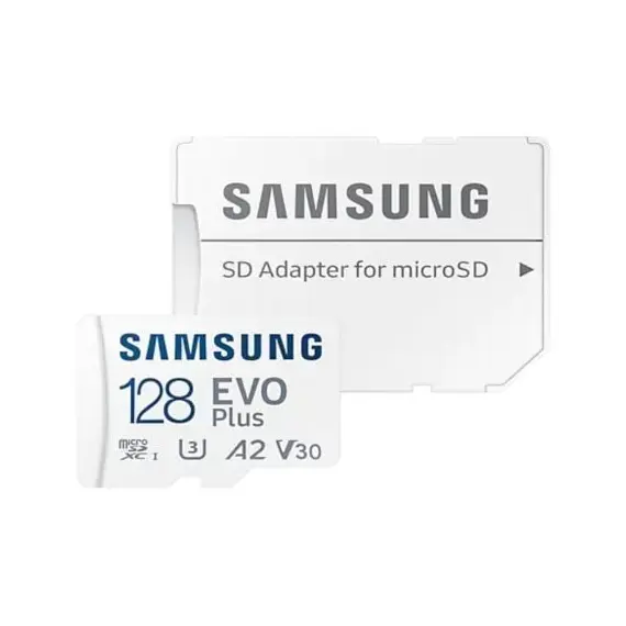 Tarjeta de Memoria Samsung EVO Plus 2023 128GB microSD XC con Adaptador/ Clase 10/ 160MBs