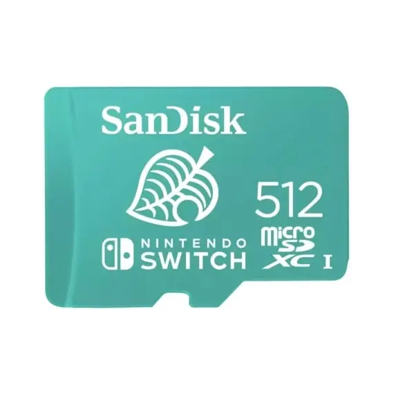 Tarjeta de Memoria SanDisk Nintendo Switch 512GB microSD XC UHS-I/ Clase 10/ 100MBs