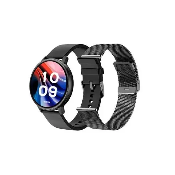 Smartwatch SPC Smartee Duo Classic 9652N/ Notificaciones/ Frecuencia Cardíaca/ Negro/ Incluye Correa Extra