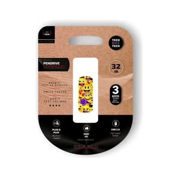 Pendrive 32GB Tech One Tech Emoji collage USB 2.0