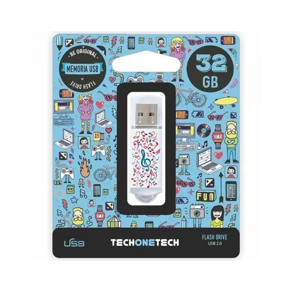 Pendrive 32GB Tech One Tech Music Dream USB 2.0
