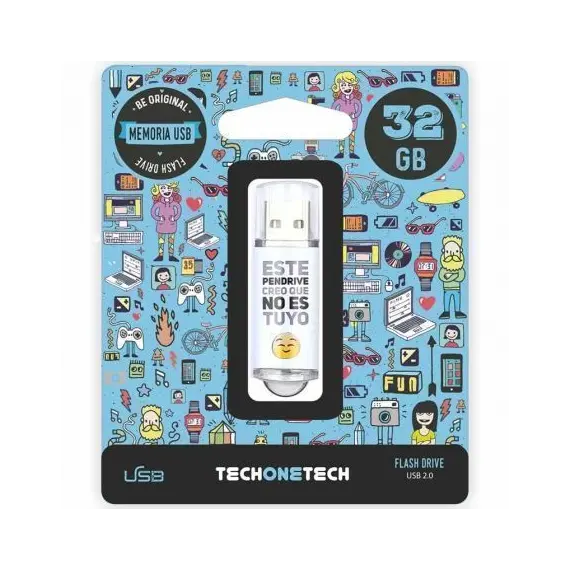 Pendrive 32GB Tech One Tech No Es Tuyo USB 2.0