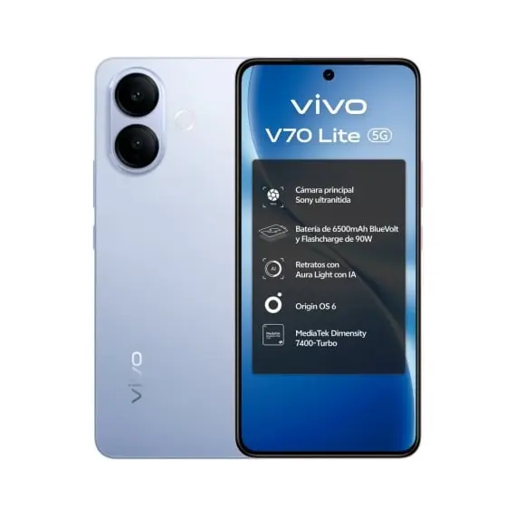 Smartphone Vivo V70 Lite 6GB/ 256GB/ 6.77'/ 5G/ Azul