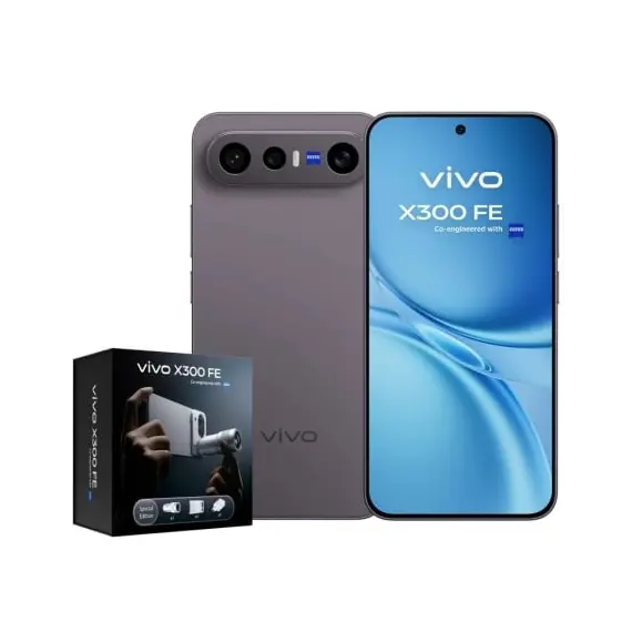 Smartphone Vivo X300 FE 12GB/ 512GB/ 6.31'/ 5G/ Negro/ Incluye Extensor Teleobjetivo