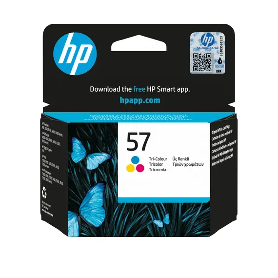 Cartucho de Tinta Original HP 57 Tri-Color - Compatível com Impressoras HP | bluepixel.pt