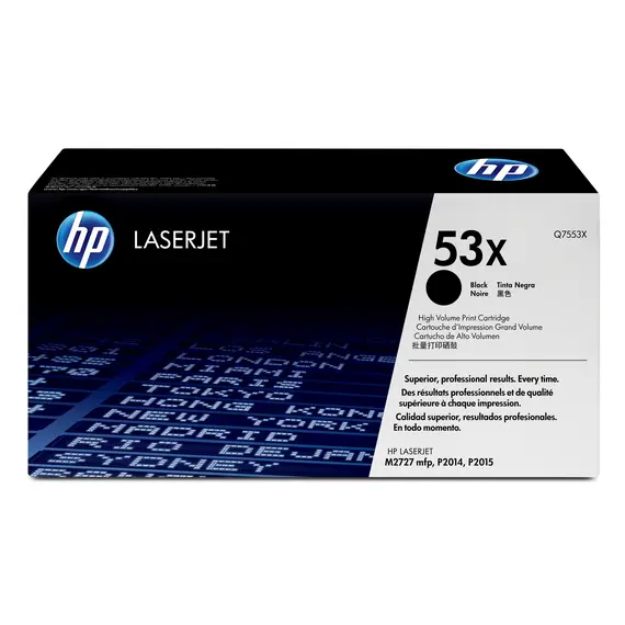 Cartucho HP 53X Original LaserJet Preto - Capacidade 7.000 páginas | bluepixel.pt
