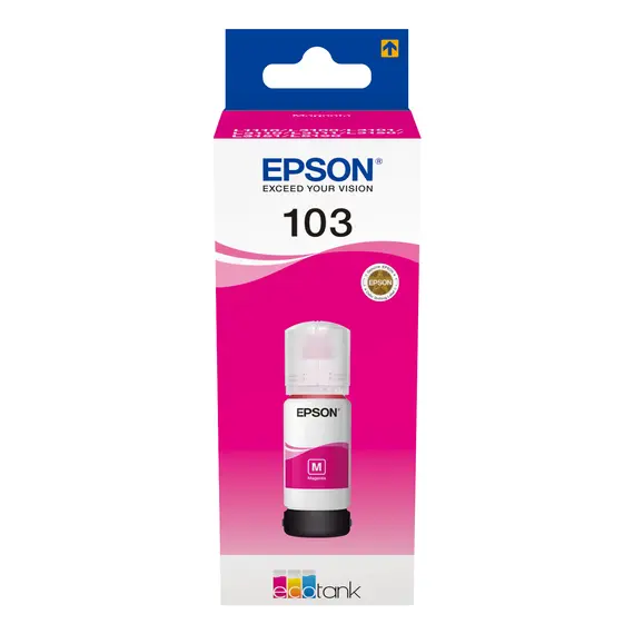 Tinta Magenta EPSON 1LB 103 EcoTank - Compatível com Impressoras EcoTank | BluePixel.pt