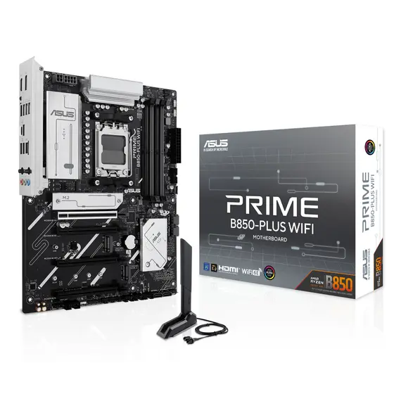 Placa-mãe ASUS PRIME B850-PLUS WIFI AMD B850 DDR5 ATX com HDMI, DisplayPort, M.2 e SATA - Loja BluePixel
