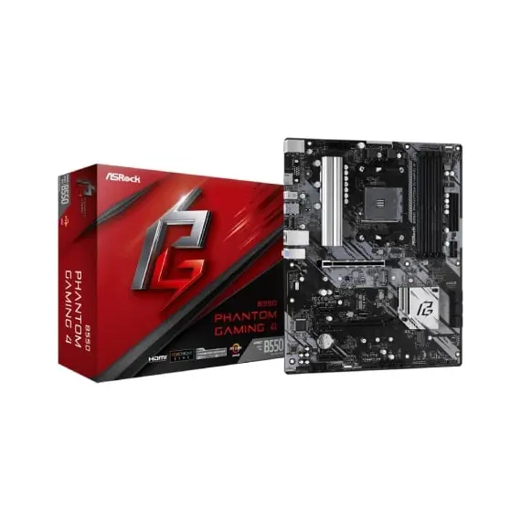 Placa Base Asrock B550 Phantom Gaming 4/ DDR4/ PCIe 4.0/ Socket AM4
